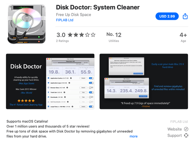 disk cleaner aapps for mac
